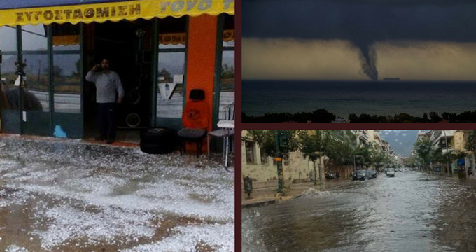 Σαρώνει η κακοκαιρία την Μεσσηνία: Το έστρωσε με χαλάζι – Ανεμοστρόβιλος ξερίζωσε δέντρα (Video + Photos)